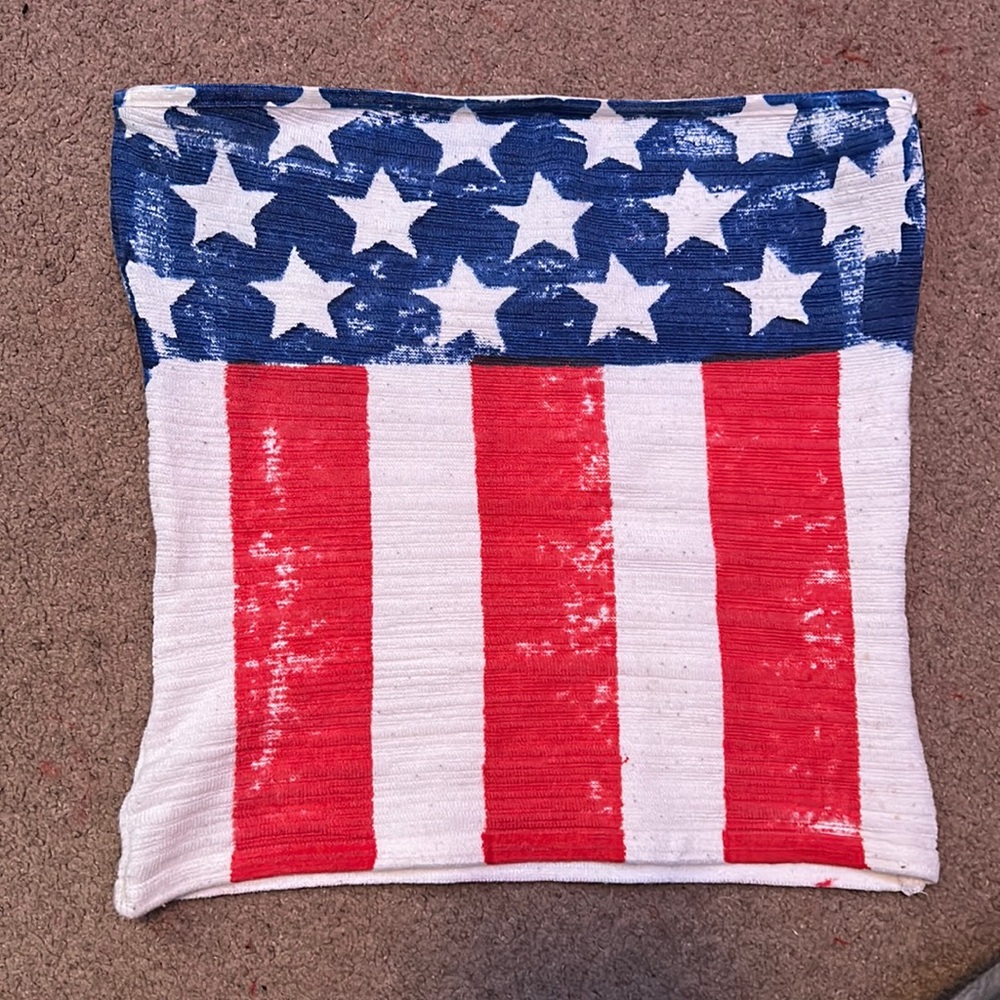 charlotte russe american flag tube top